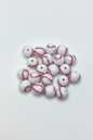 20pcs acrylic baseball bead bag