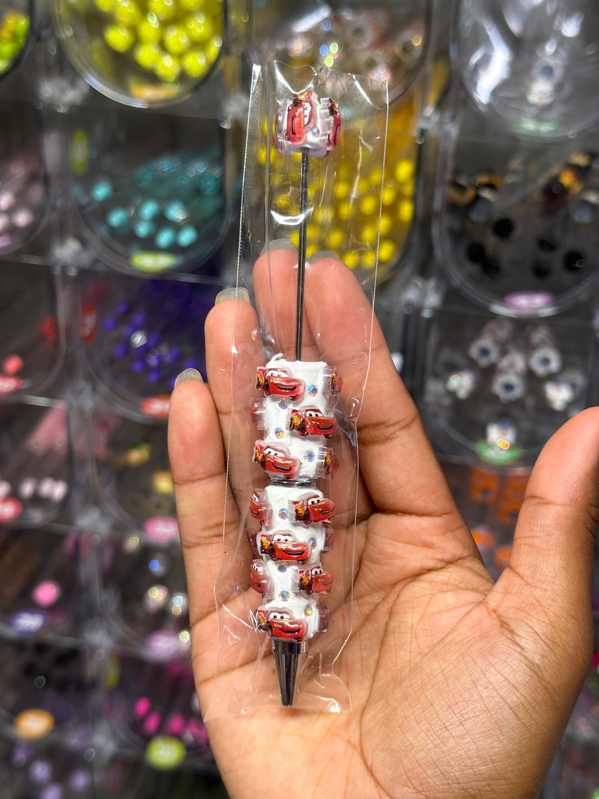 Cars clay beadable pen #93)
