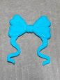 Teal silicone flat bow