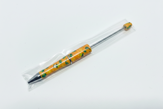 (167)Orange st. Patrick’s Day pen