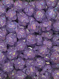 Purple fancy Seashell acrylic 16 mm bead #67
