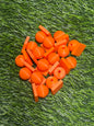 (218)3d printed Orange Bead with Flat-Back Attachment for Acrylic