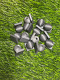 (217)3d printed Dark gray Bead with Flat-Back Attachment for Acrylic