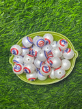Random pick Cubs 16 mm acrylic bead #34