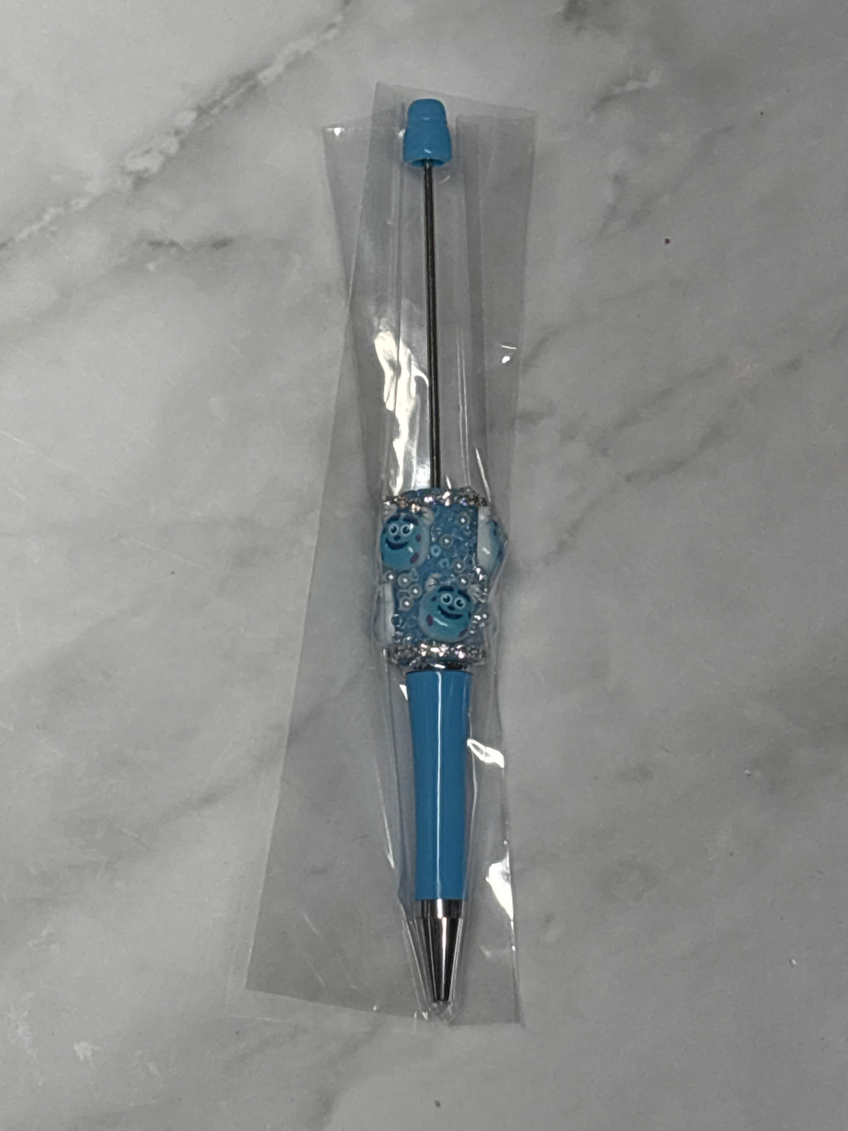 Blue Monster sugar beadable pen