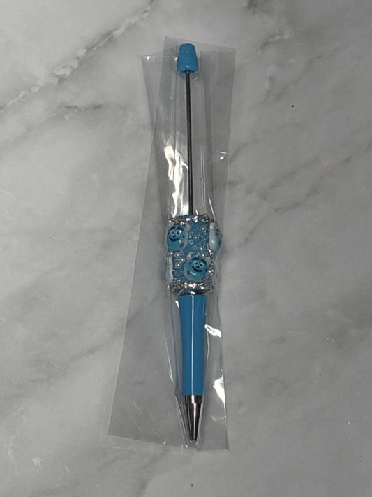 Blue Monster sugar beadable pen