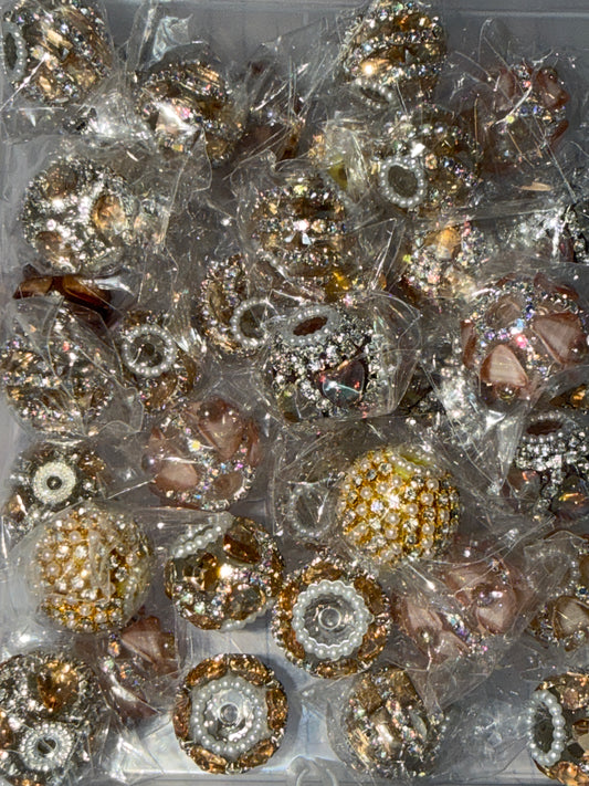 (Random pick )Brown  fancy bead #291