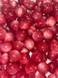 Red marble acrylic bead #58
