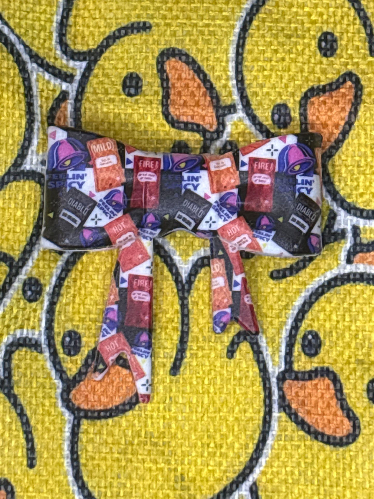 Feeling spicy Taco Bell silicone bow