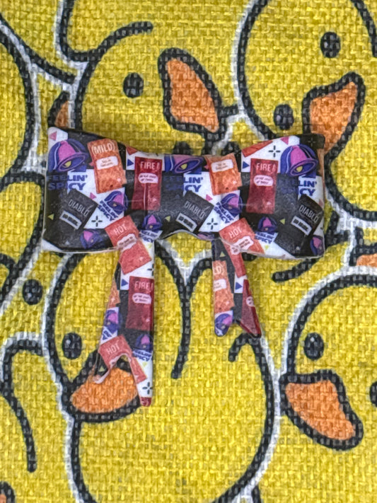 Feeling spicy Taco Bell silicone bow