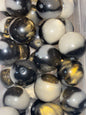 Galaxy marble acrylic bead #23