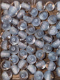 White & clear sparkle mm acrylic bead #233
