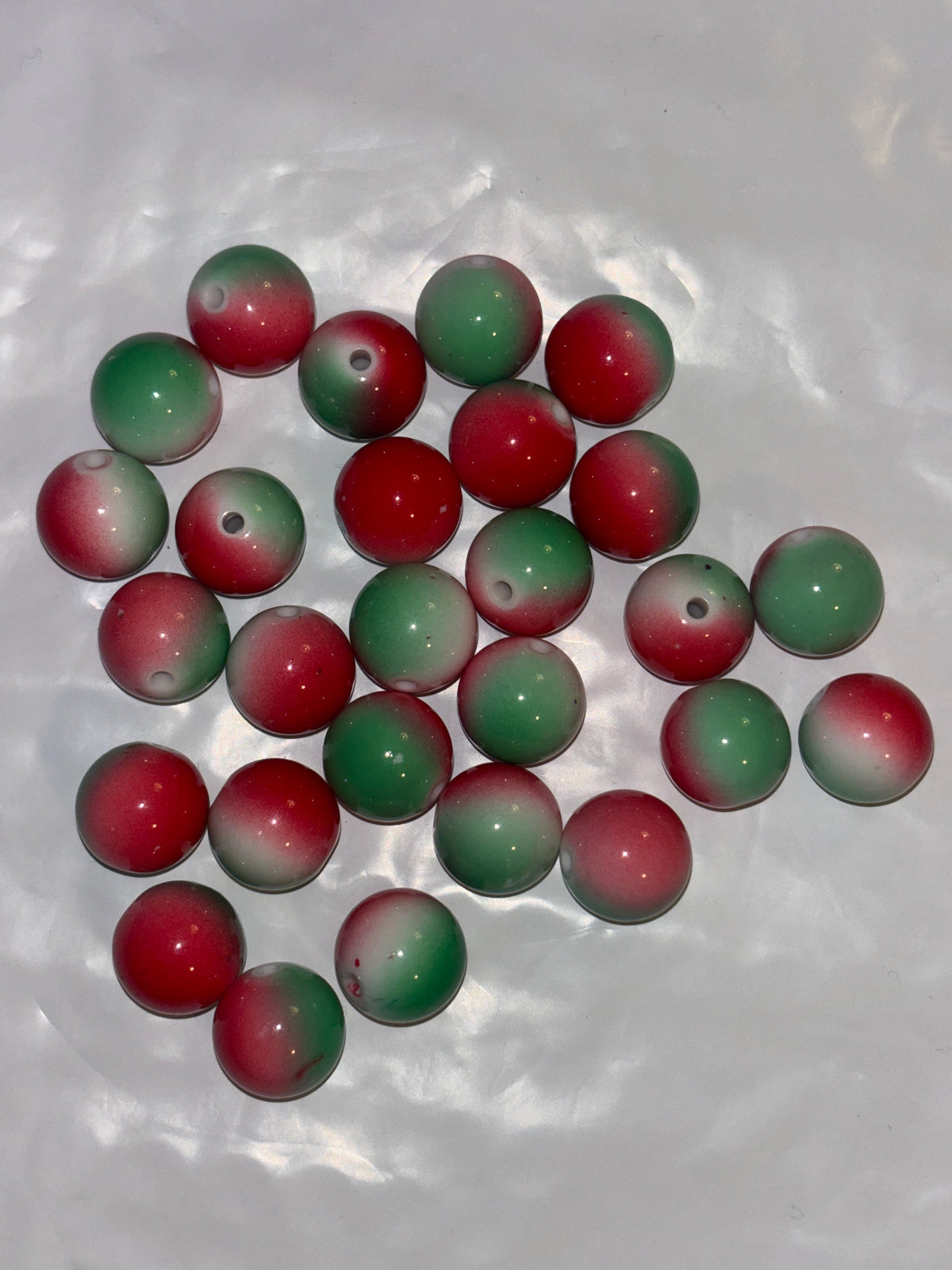 Watermelon acrylic bead #30