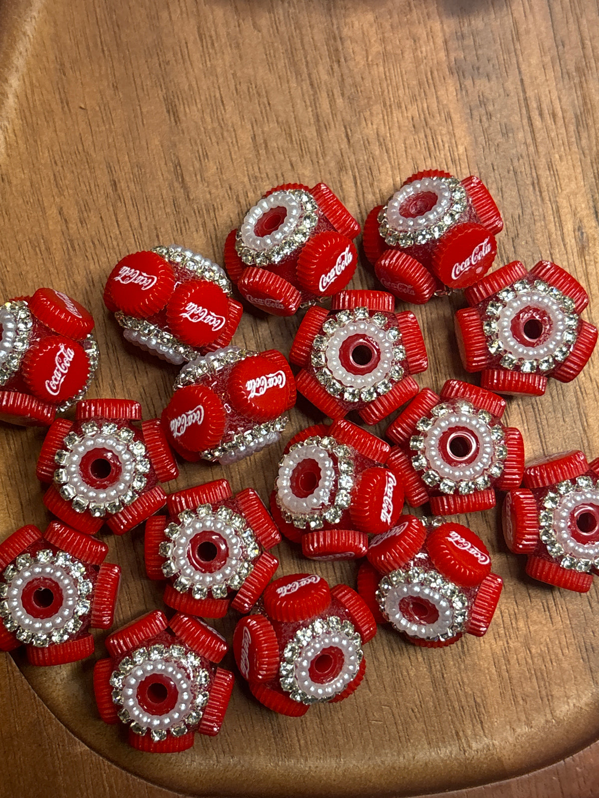 Coke cola fancy bead