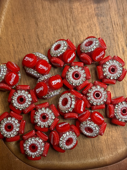 Coke cola fancy bead