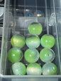 Green sparkles clear 16 mm acrylic bead #246