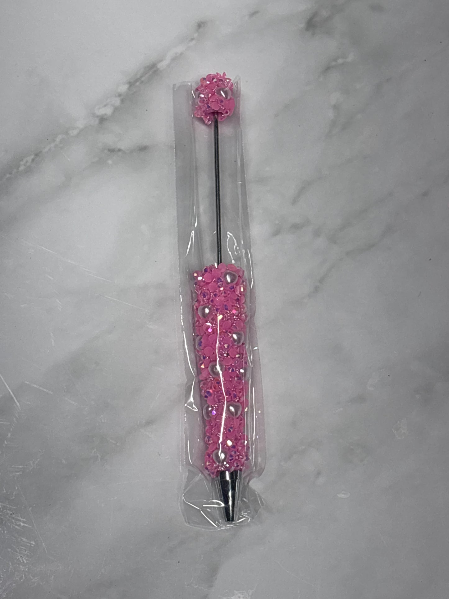 Pink sugar beadable pen