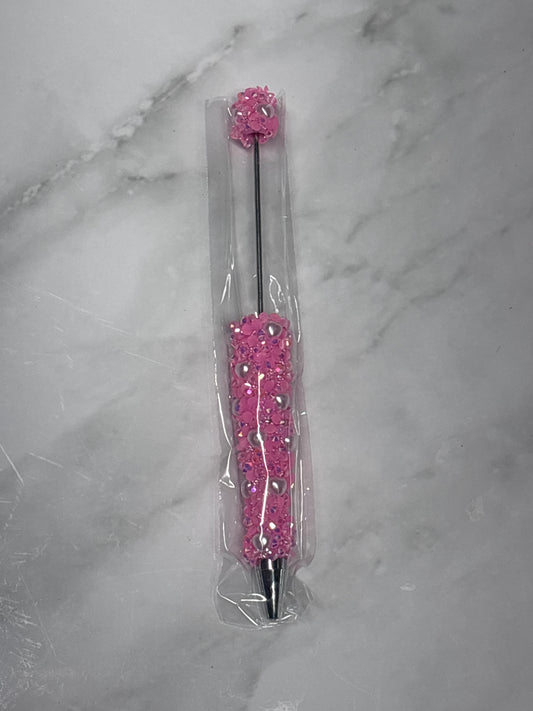 Pink sugar beadable pen