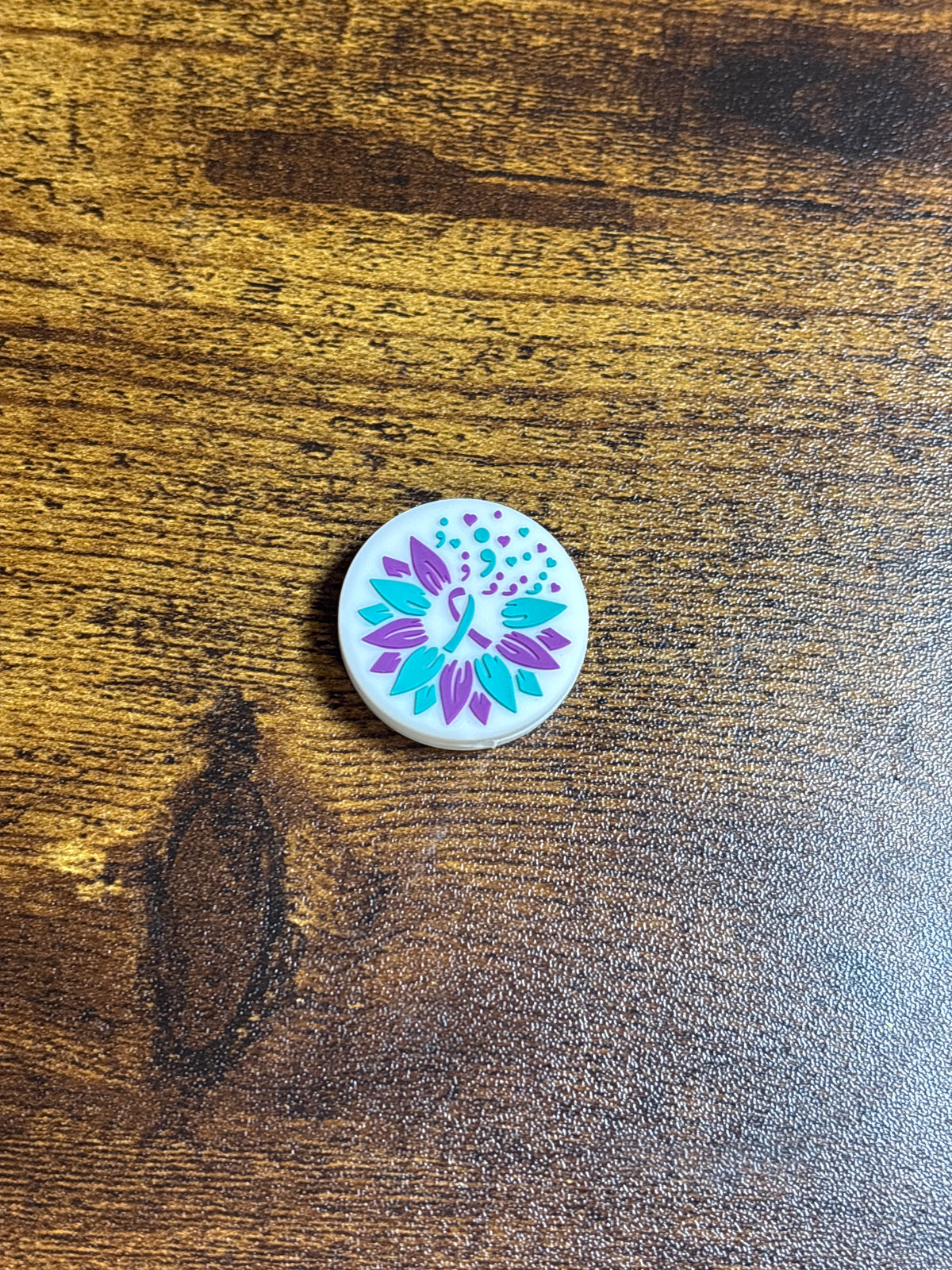 Suicide awareness, silicone focal #7