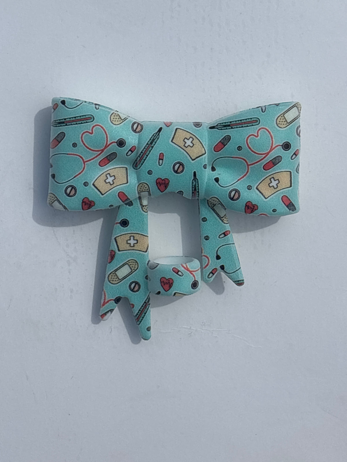 Nurse straw topper bow #122