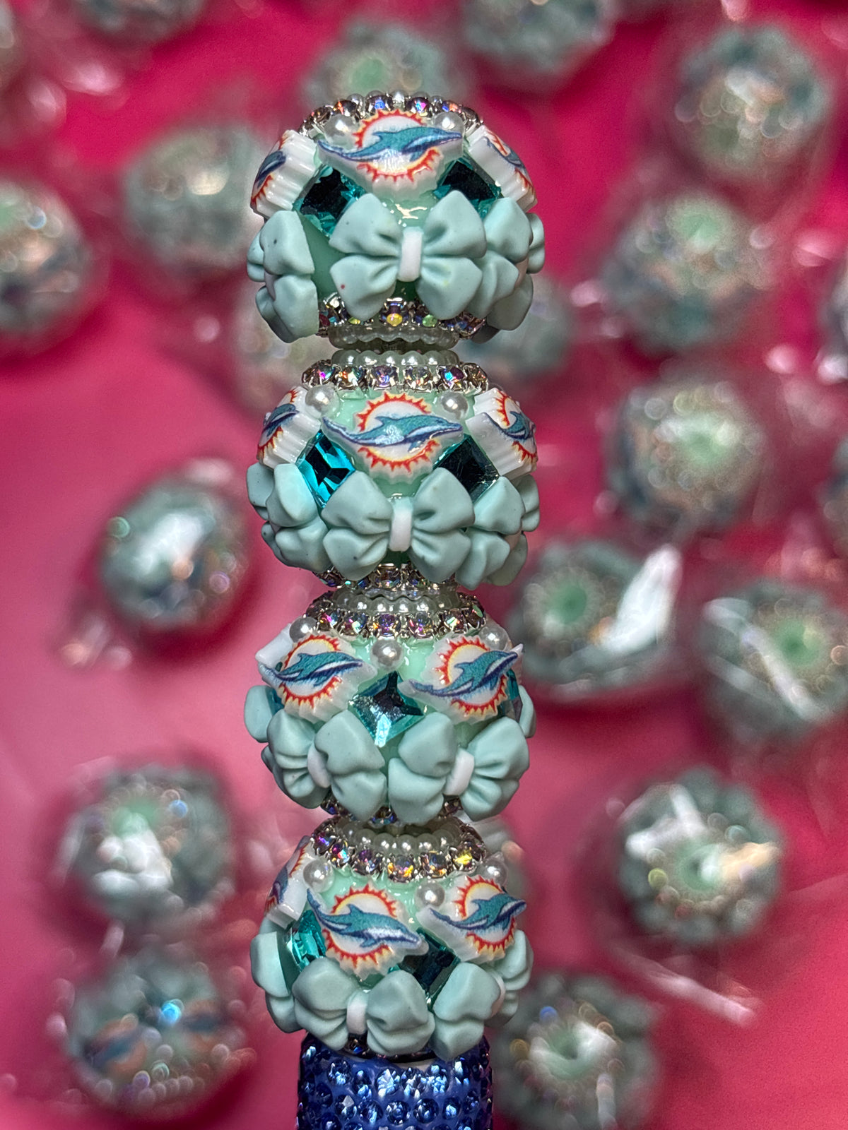 Fancy dolphin bead