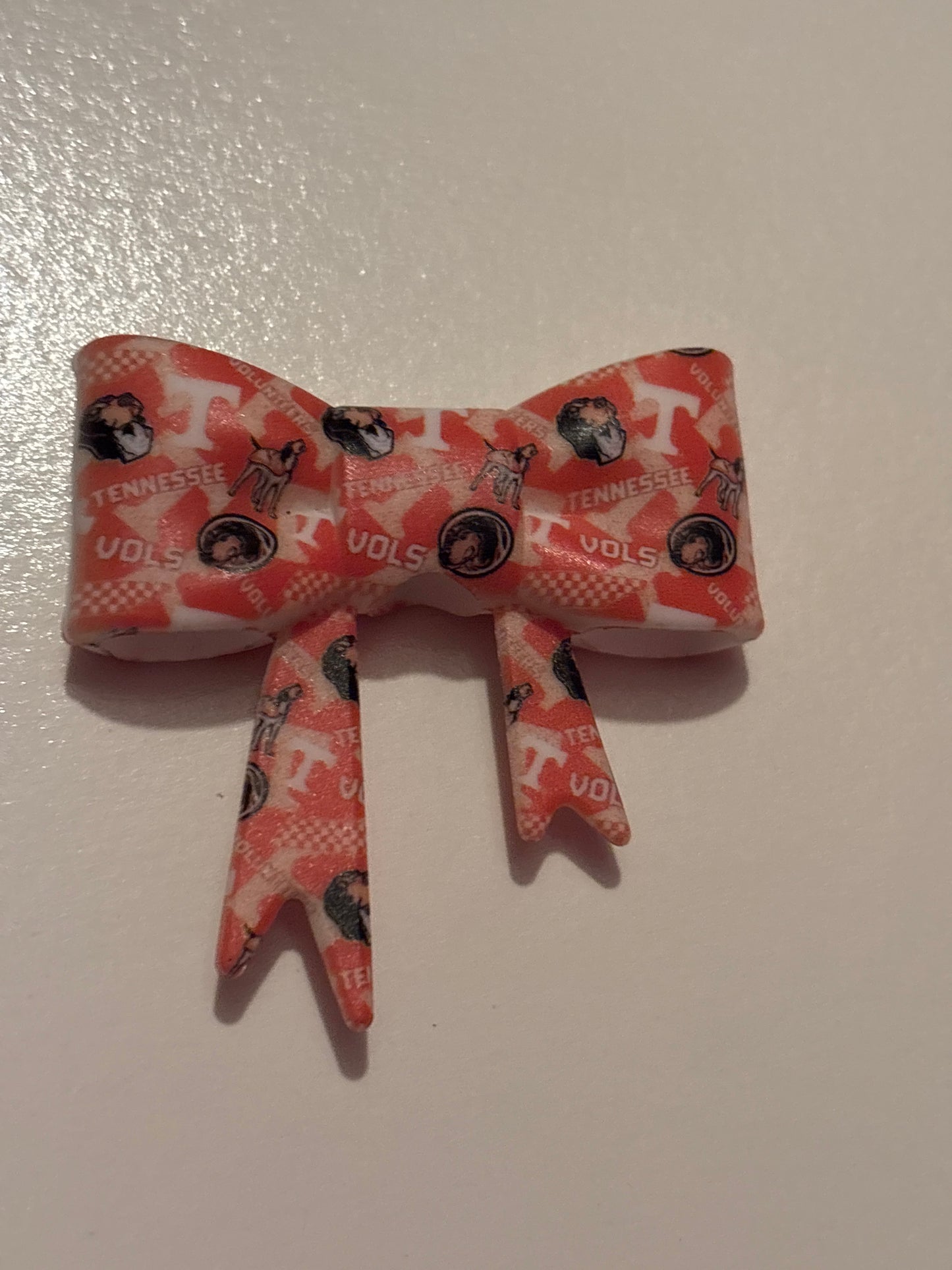 Tennessee vole silicone bow straw topper