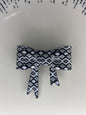Black and white pattern straw topper bow (G)