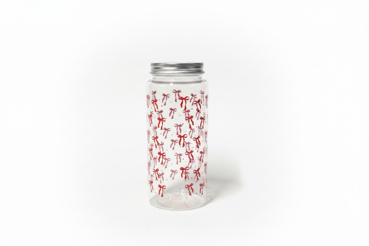 Red bow cup / straw
