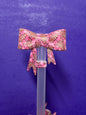 cristmas cookie straw topper bow #50