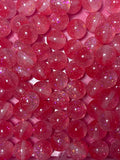 Pink sparkles acrylic 16 mm bead #55