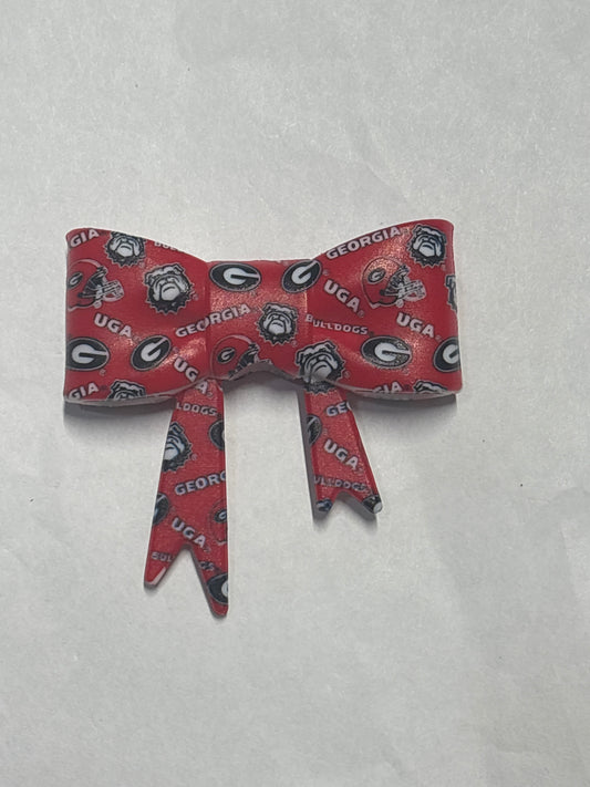 Georgia Bulldogs silicone bow # 144