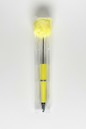 Yellow pom-pom beadable pen