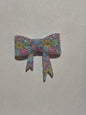 Colorful daisys staw topper bow #15