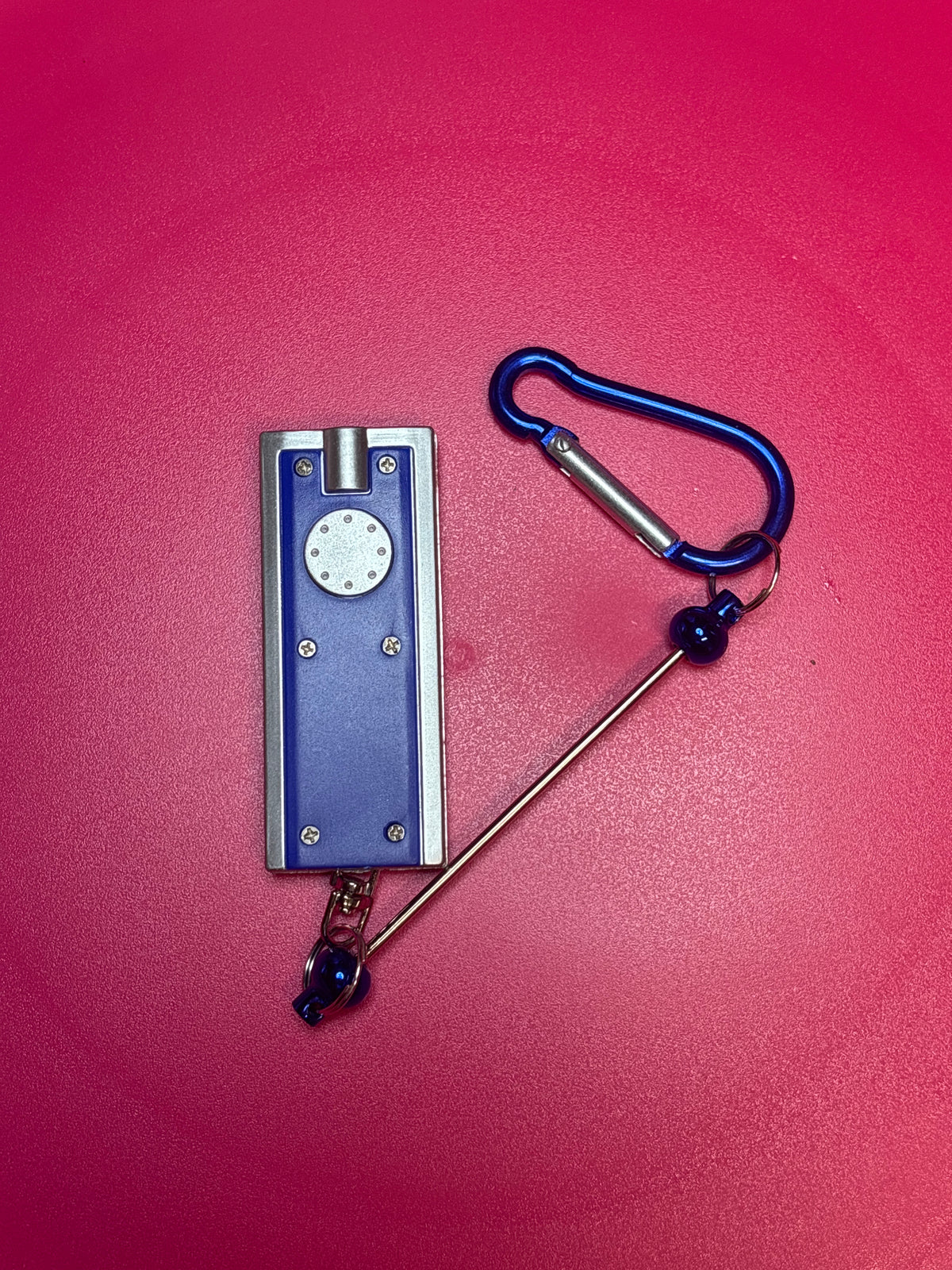 Blue , beadable flashlight