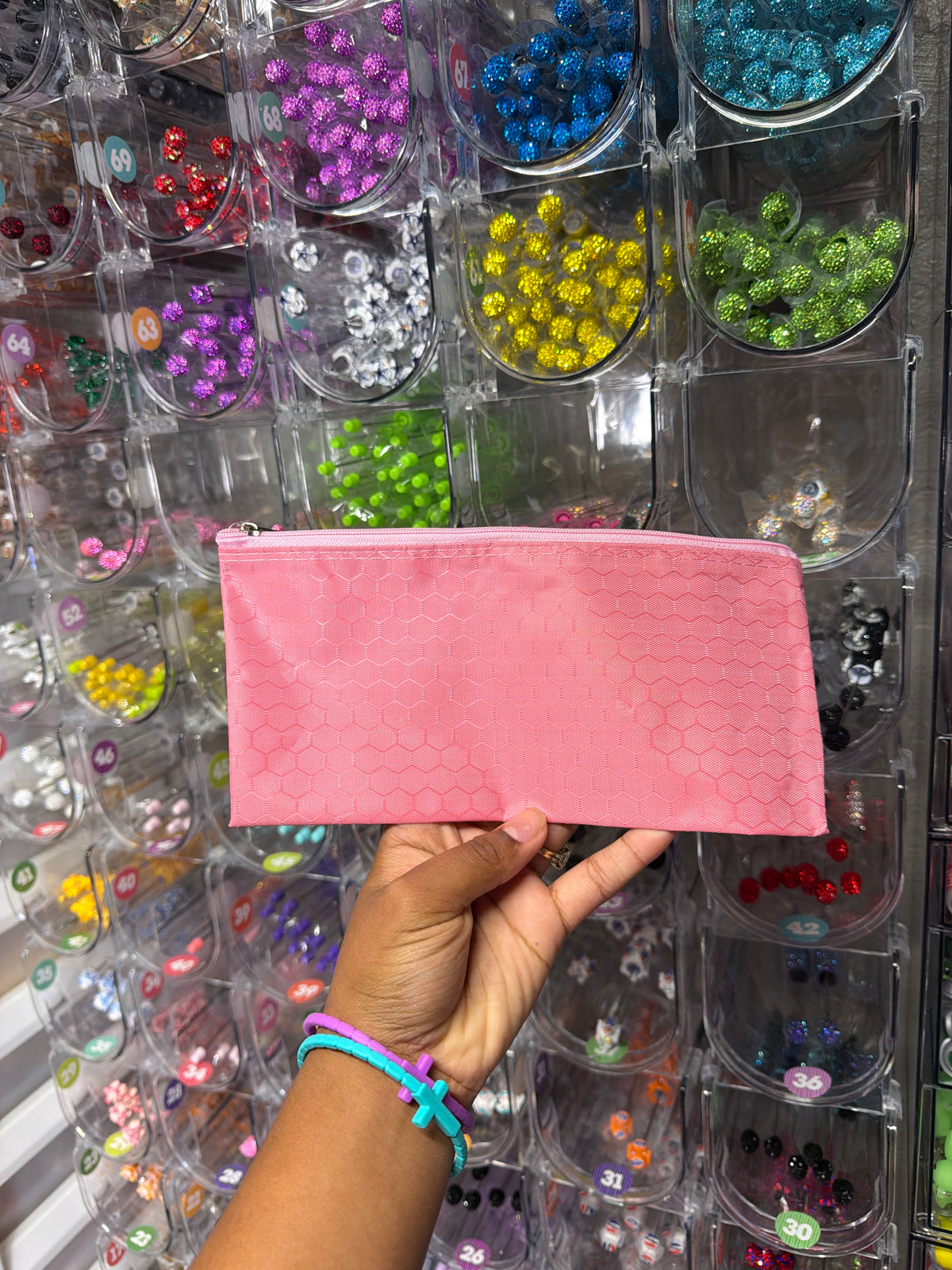 Light pink pouch