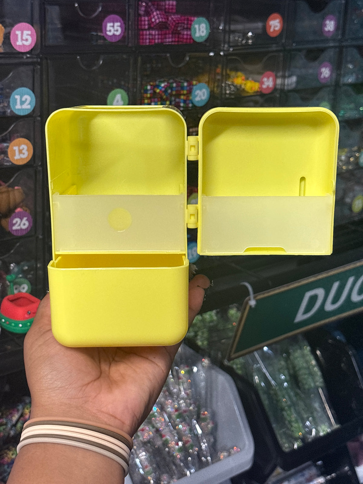 Yellow Fridge pencil holder