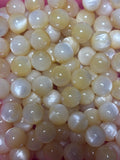 Light yellow and clear acrylic 16 mm bead ￼#45