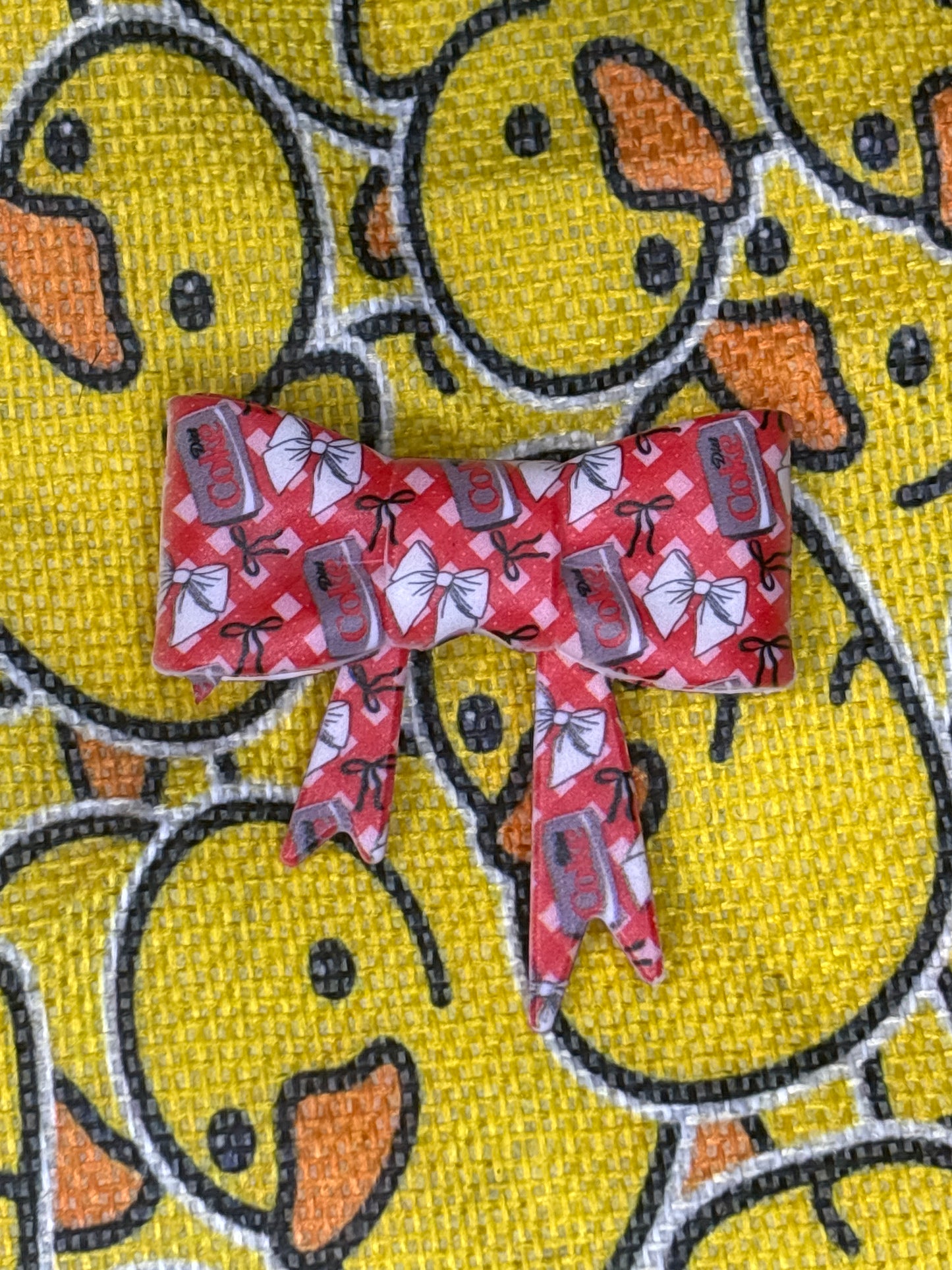 Diet Coke silicone bow