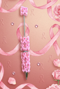 Breast cancer awareness clay beadable pen
