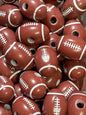 Football wood bead #71