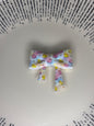 Colorful duck straw topper bow #89