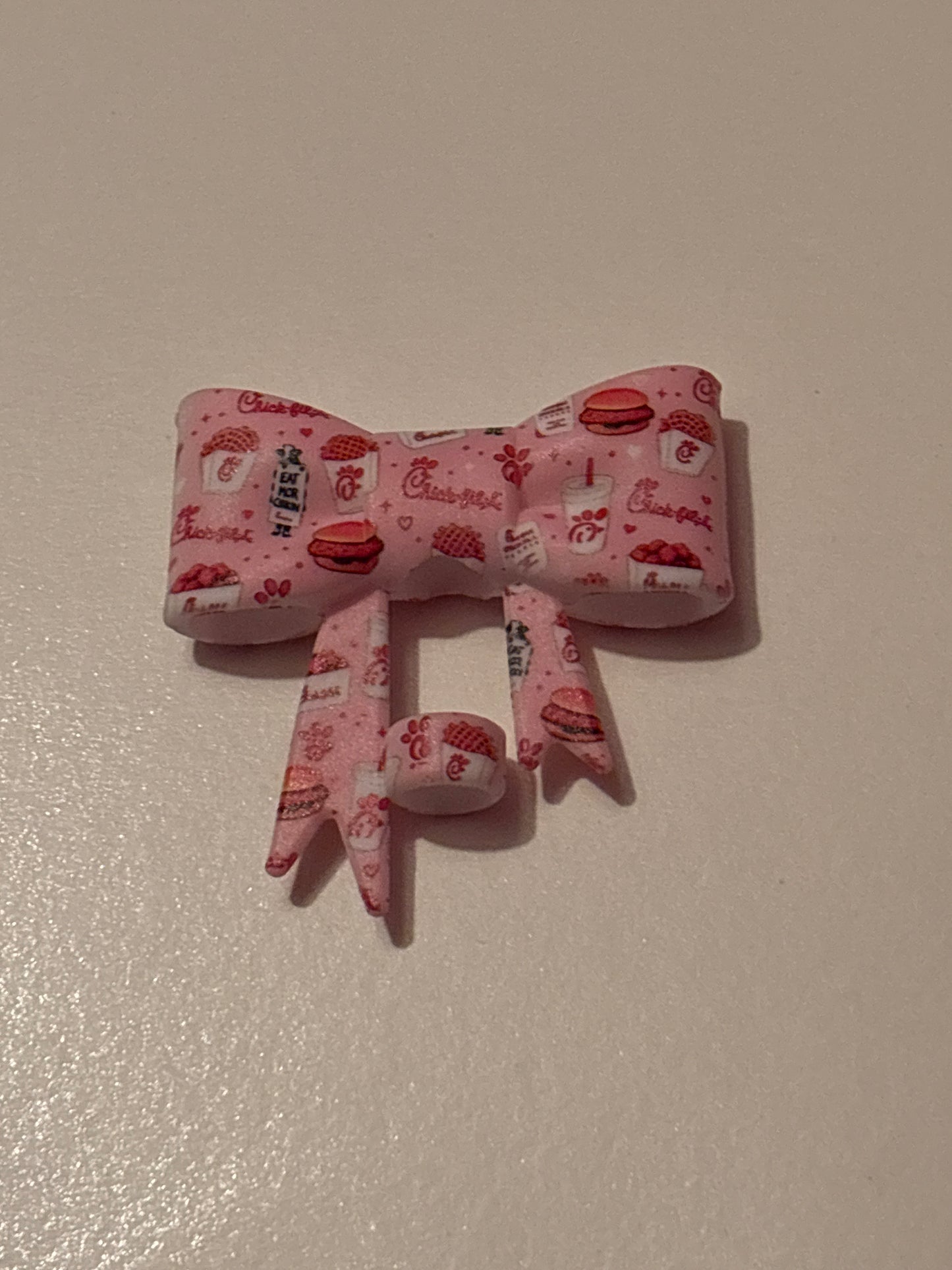 Chick-fil-A  straw topper silicone bow