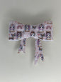 Pink, unicorn straw topper bow (O)
