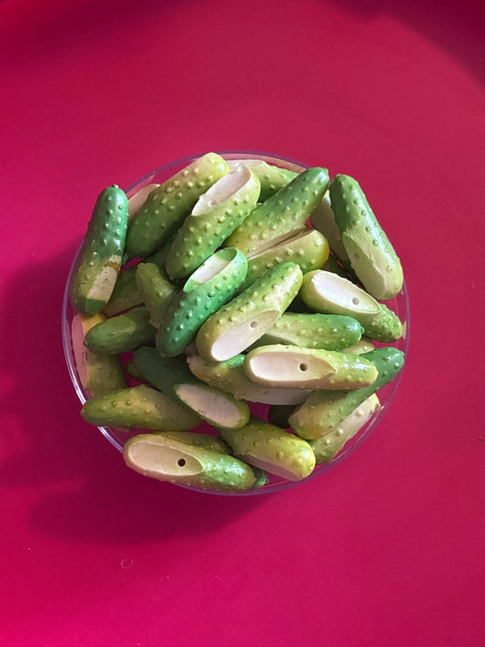 Pickle arylic bead #96