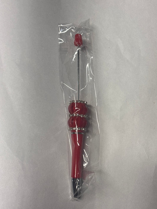 Red beadable pen #303