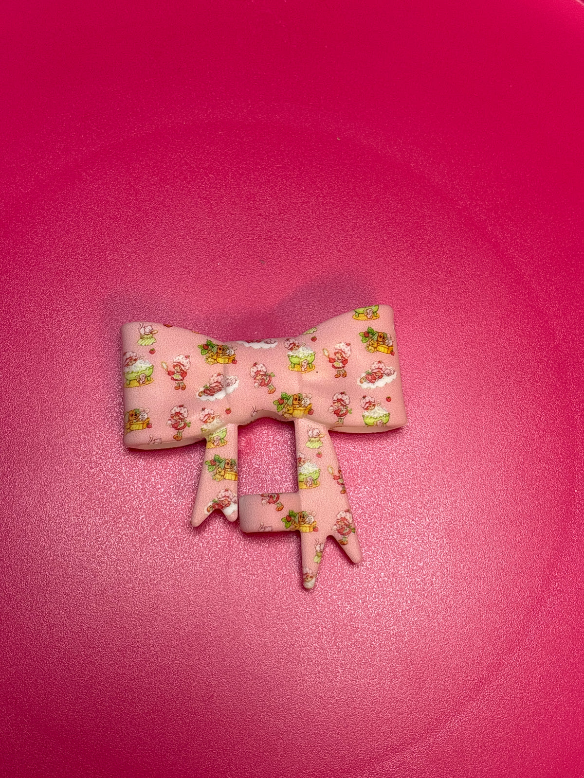 Strawberry shortcake  silicone bow #56