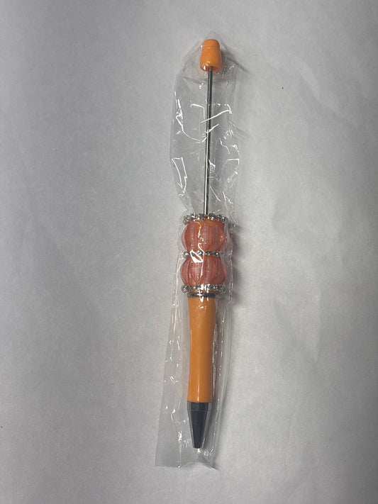 ORANGE beadable pen #306