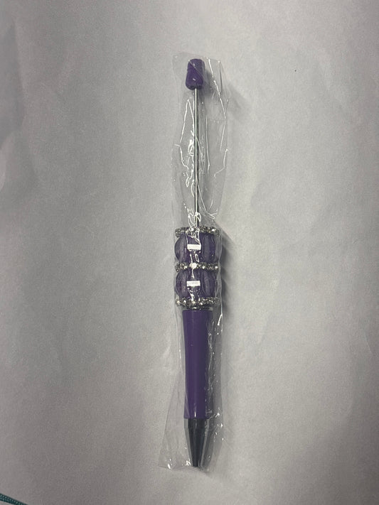 Purple beadable pen #307