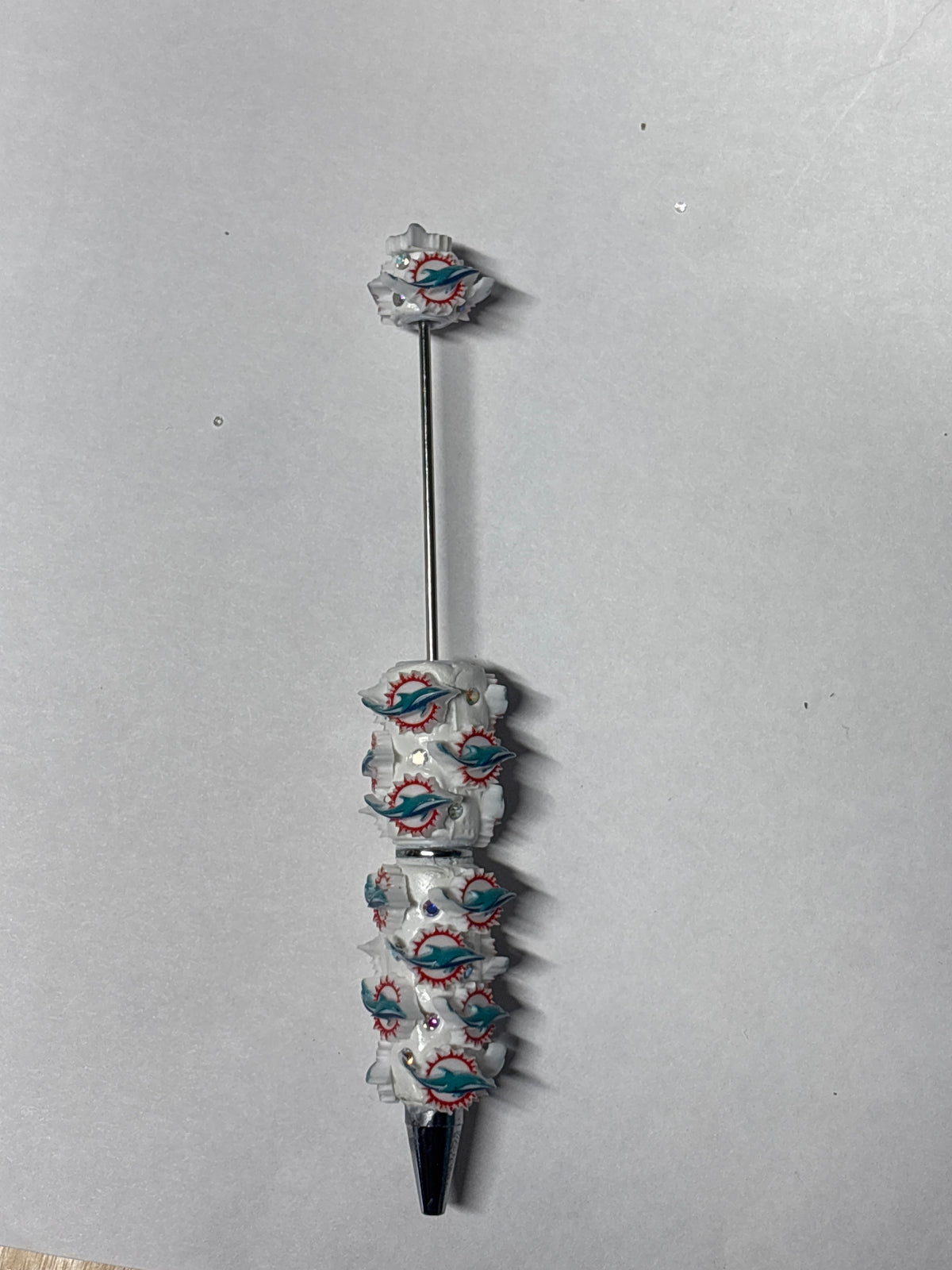 Dolphins clay Rhinestone #32