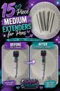 15 pc medium extender for pens #1
